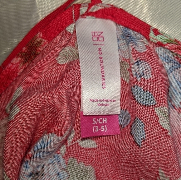 NO BOUNDARIES Floral Tank Top Red Size Small Junior - Picture 2 of 9